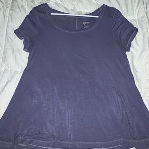 Purple long soft blouse.